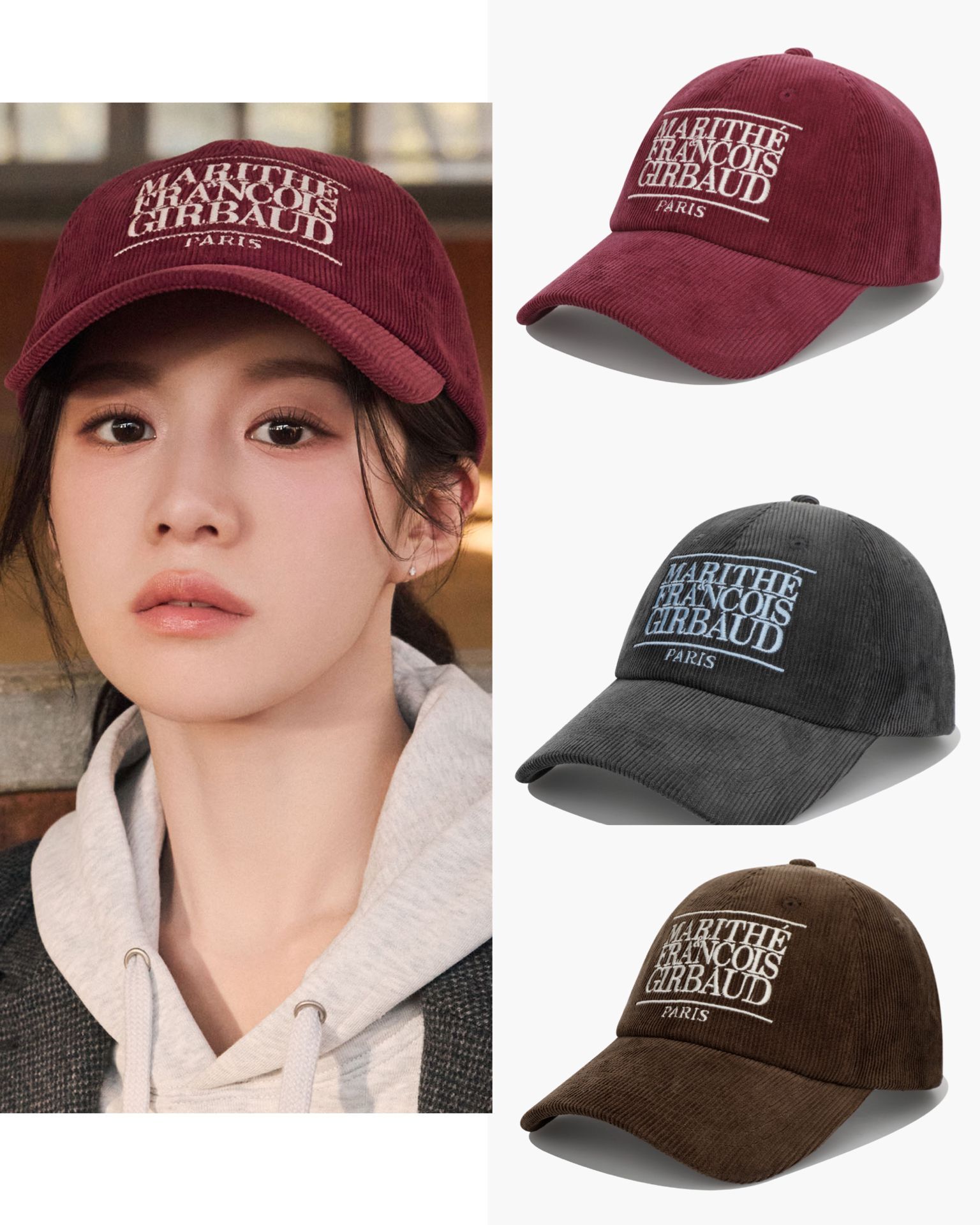 MFG 秋冬新款 灯芯绒棒球帽C ORDUROY CLASSIC LOGO CAP (三色入)