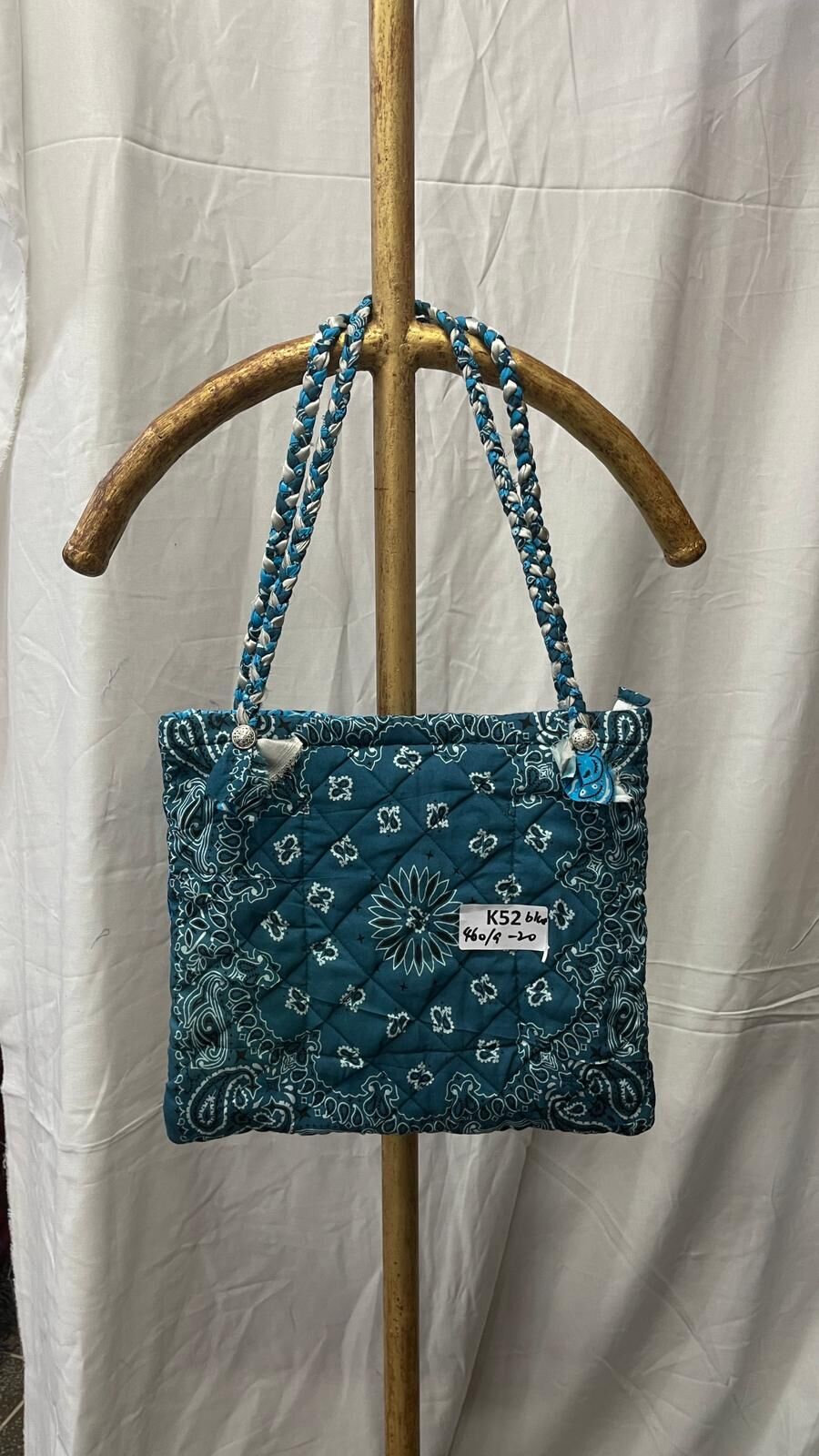 [訂貨](印度直送大約3-5星期Bandana Bags Blue K52 (1023live)