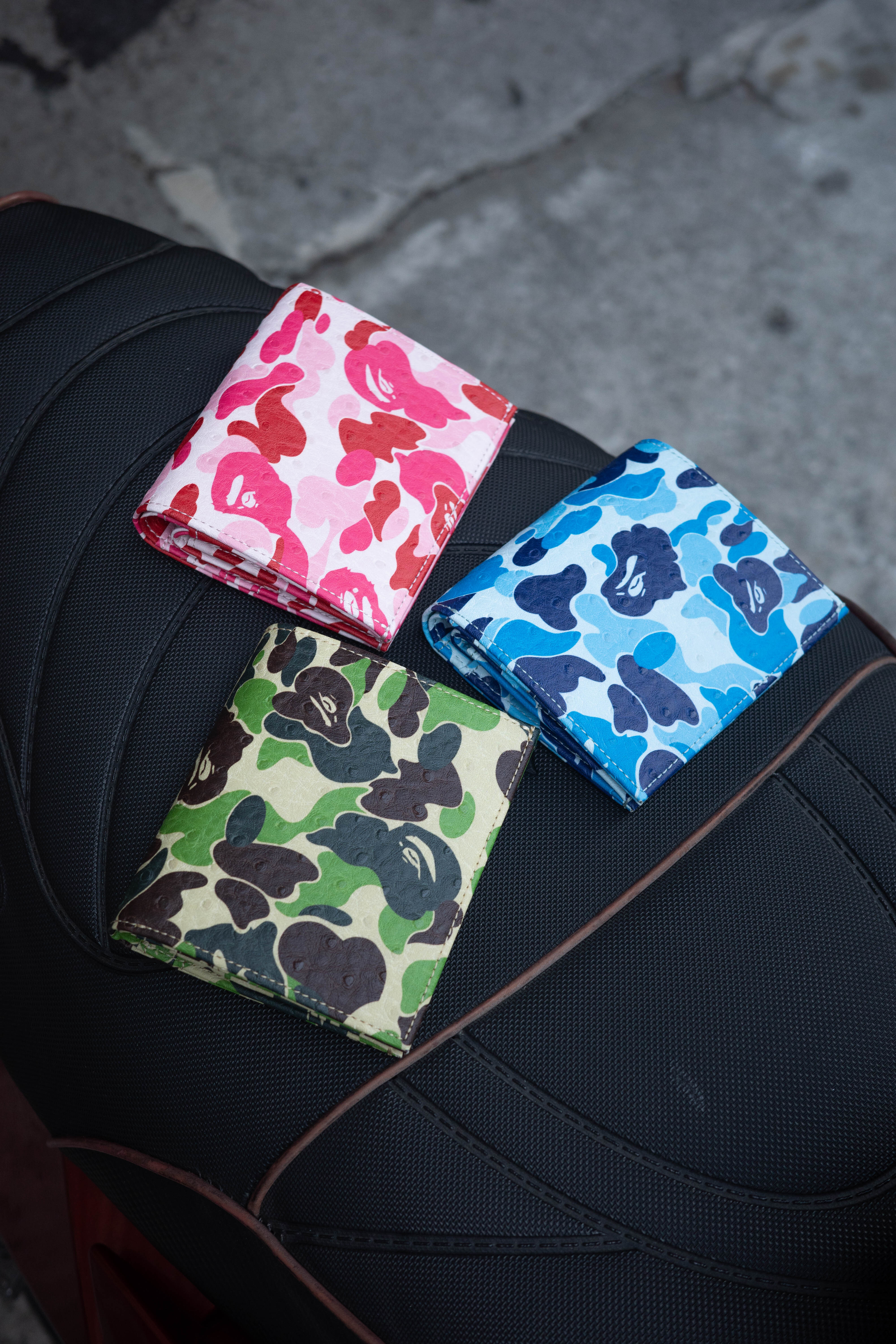 BAPE 迷彩 皮夾 錢包 Abc Camo Mini Wallet 0ZXSGM014901P