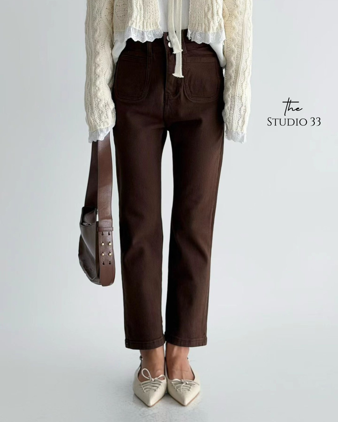 Marie-Marie| 顯瘦雙口袋休閒窄管褲