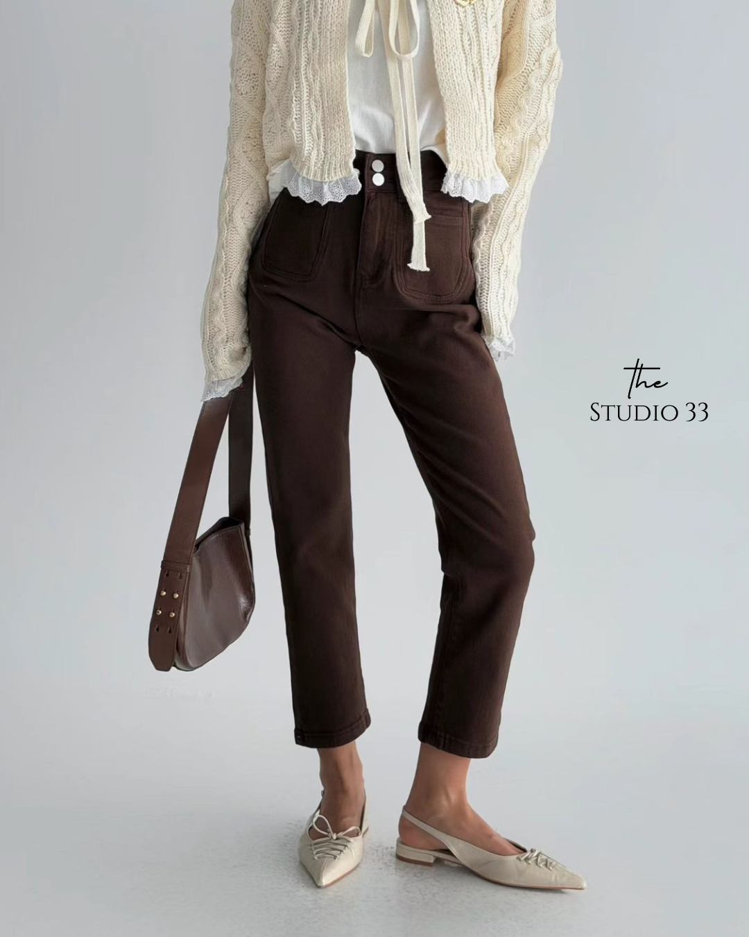 Marie-Marie| 顯瘦雙口袋休閒窄管褲