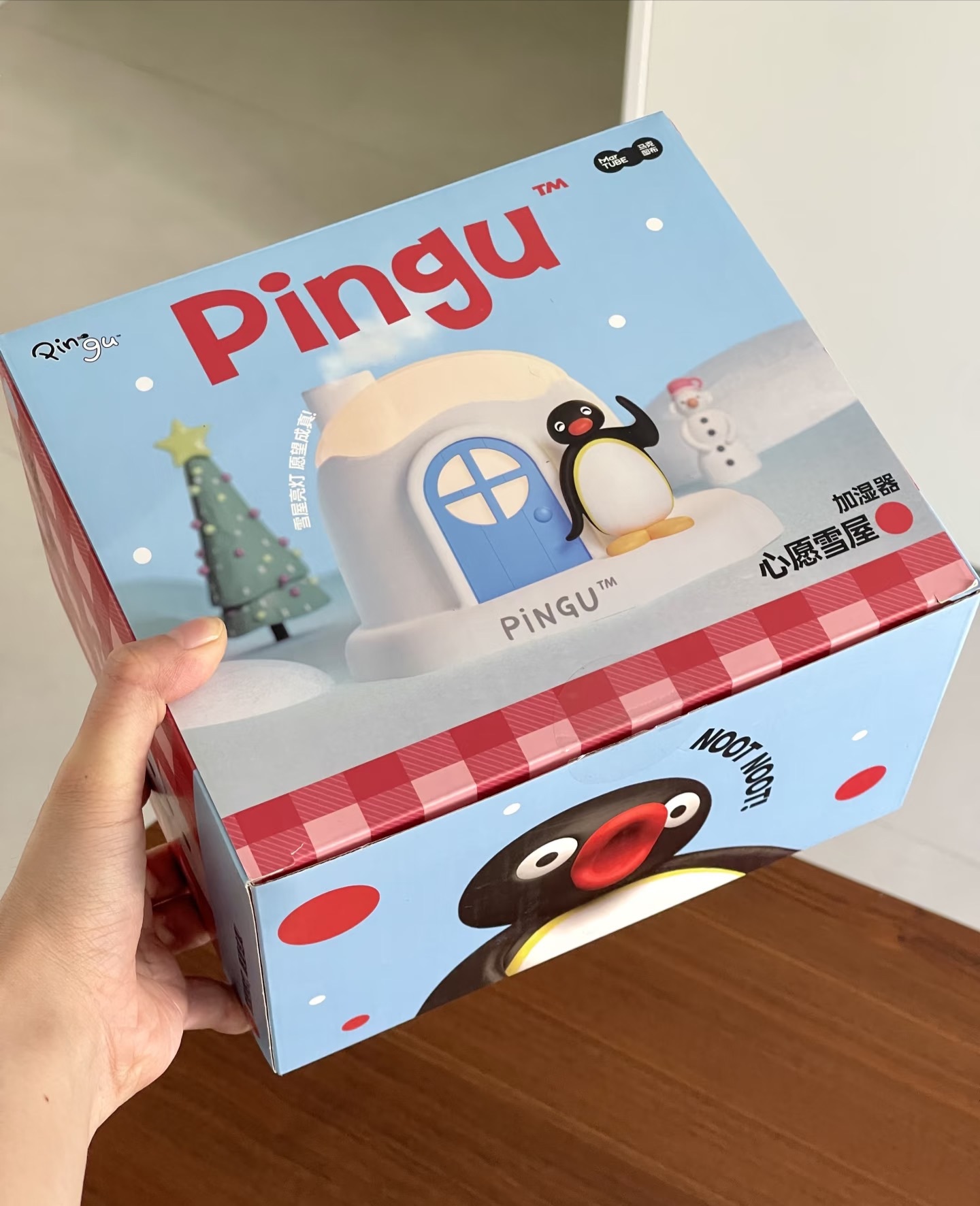 KTQ STORE ‧ Pingu 企鵝家族 雪屋造型 加濕器 攜帶式 擺設