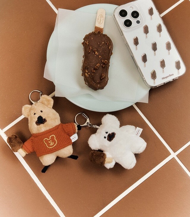 韓國 DINOTAENG 哈根達斯聯名款 吊飾鑰匙圈