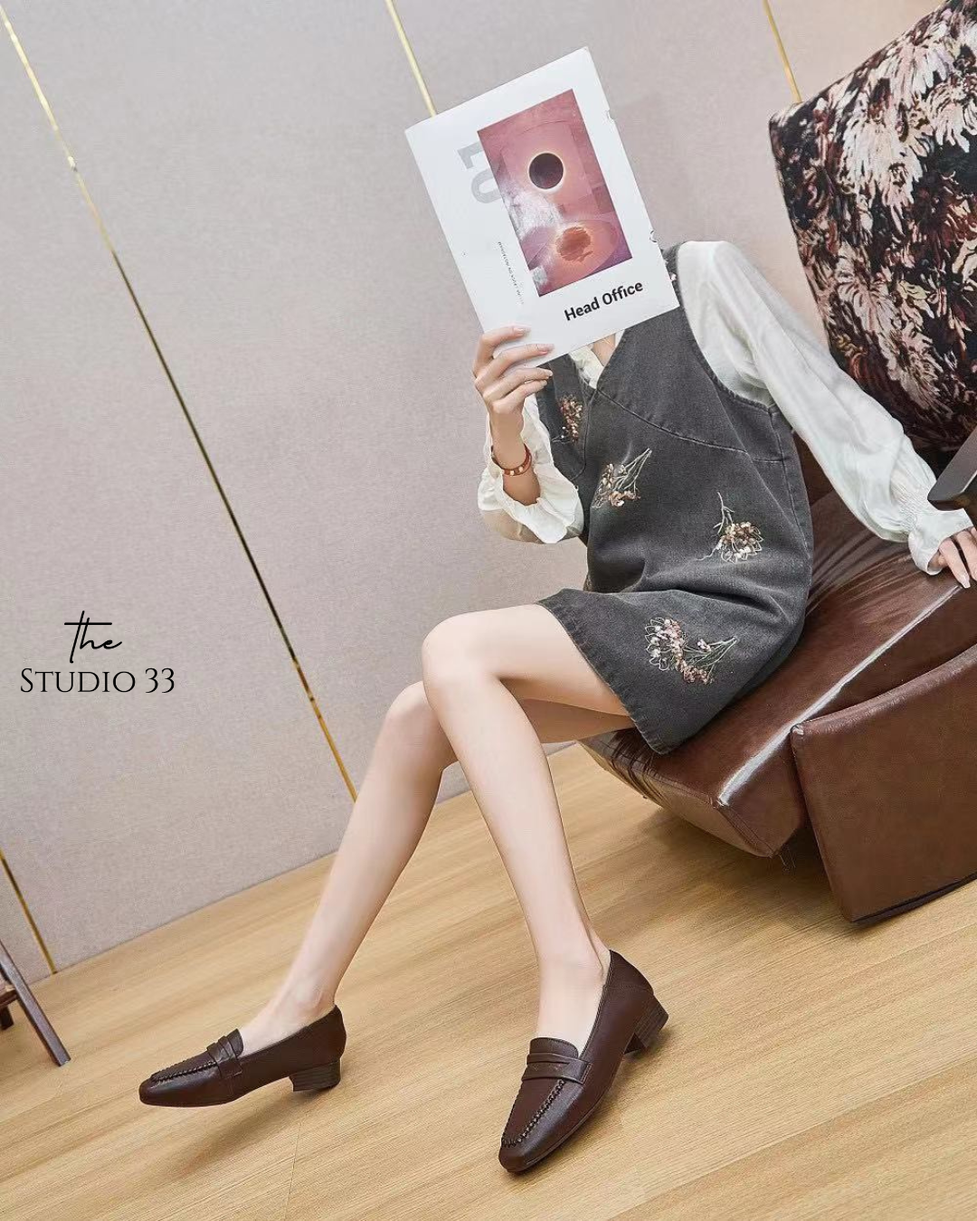 真皮英倫風氣質樂福鞋