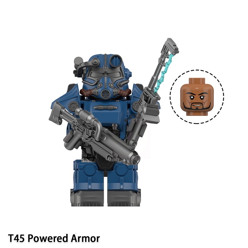 Fallout T45 Power Armor Custom Minifigures Fit Lego WM6209 WM2925