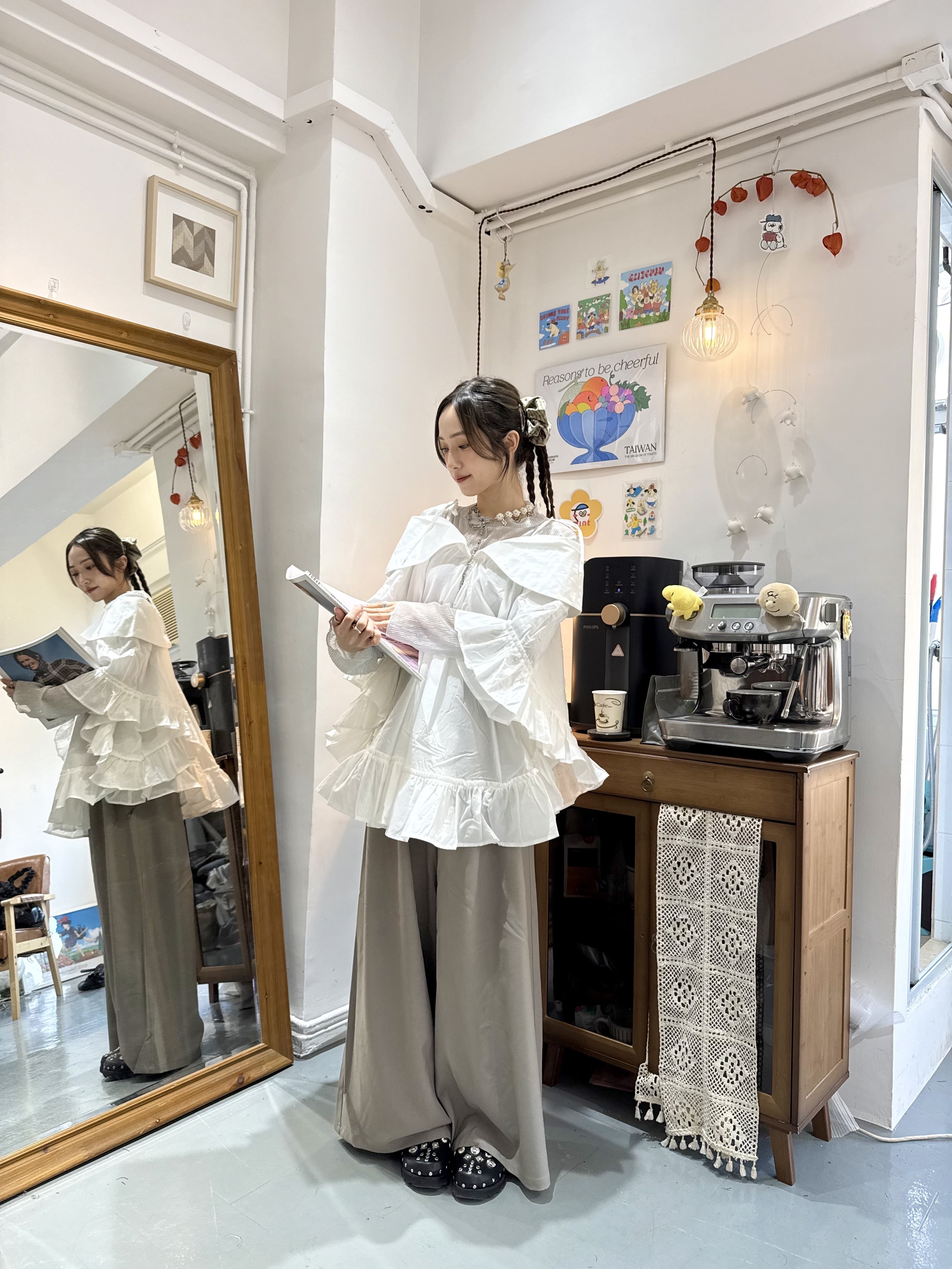 2ways大手袖氣blouse