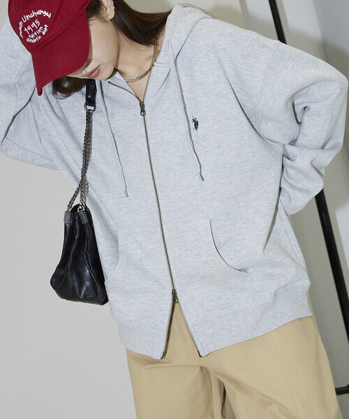 日本🇯🇵連線 U.S. POLO ASSN. X PUBLUX 刺繡雙拉鍊運動休閒連帽衫 夾克 連帽衫 長袖 刺繡 外套 運動外套 3色(任買兩件711免運)/預購