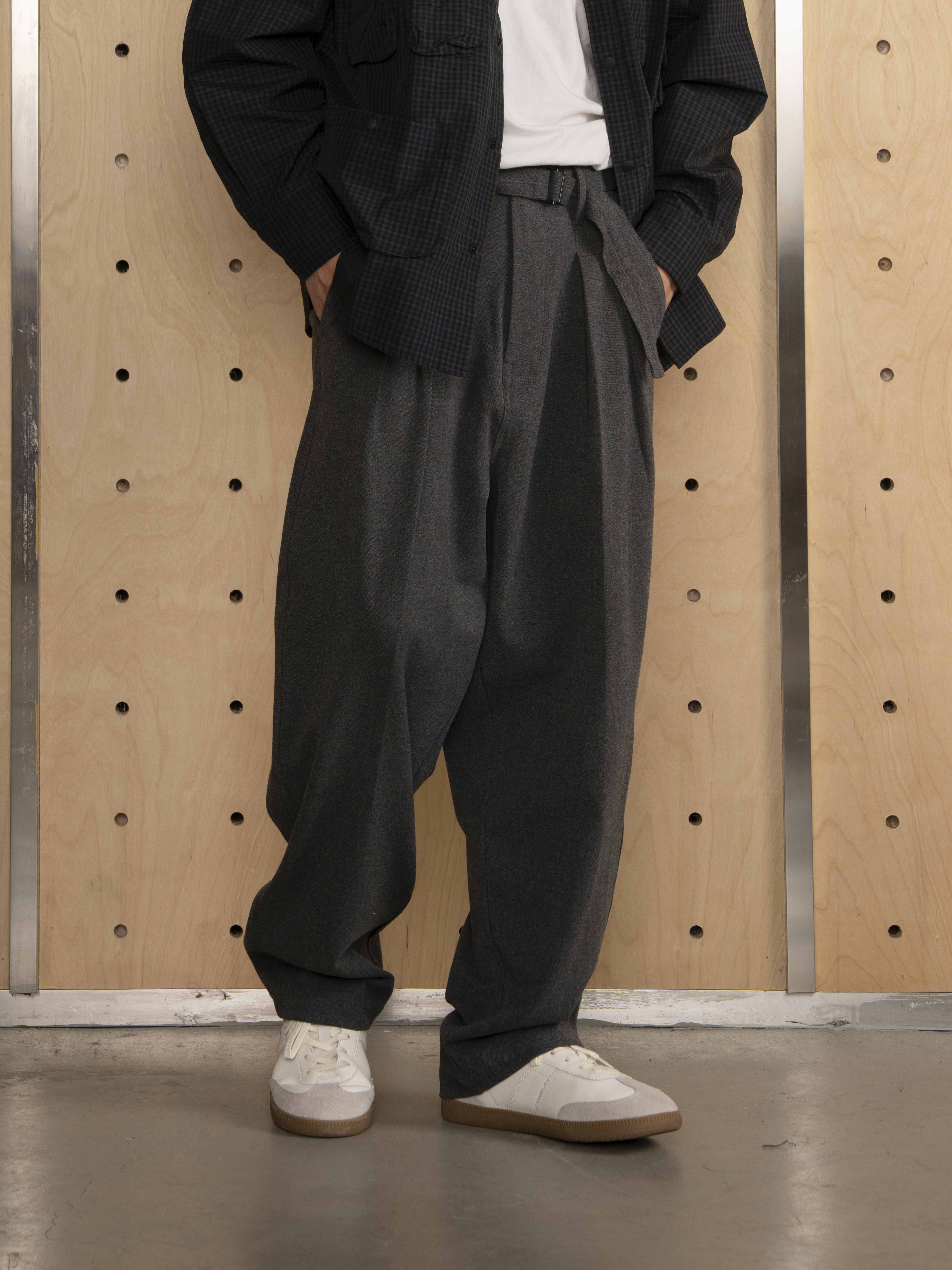 PIN SKTBS Belt Suit Pants 腰帶 長褲 西裝褲 灰色 黑色