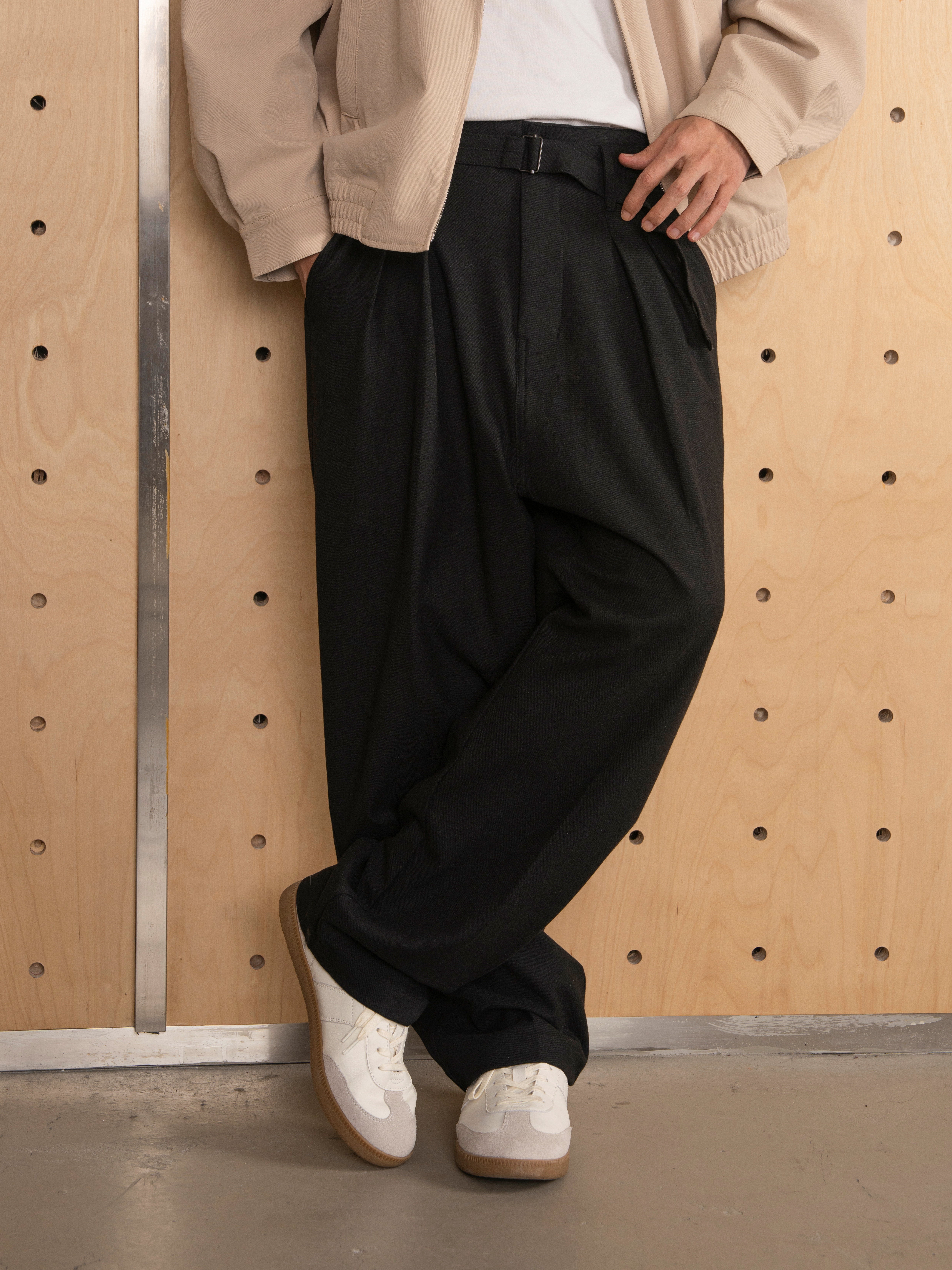 PIN SKTBS Belt Suit Pants 腰帶 長褲 西裝褲 灰色 黑色