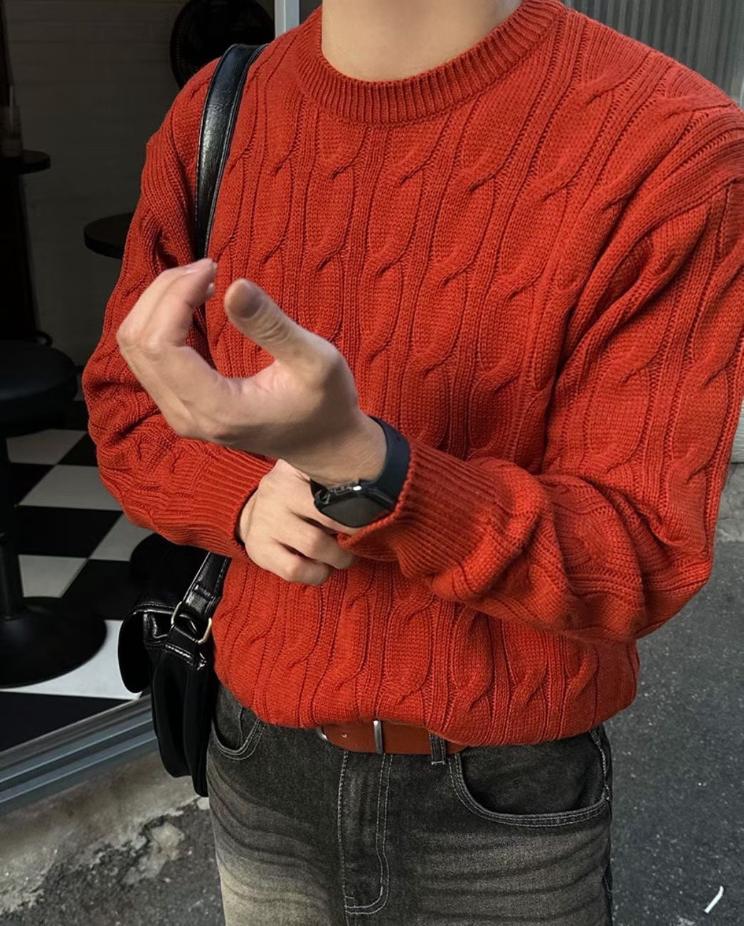 【預購】秋冬必備麻花針織衫 質感百搭 圓領