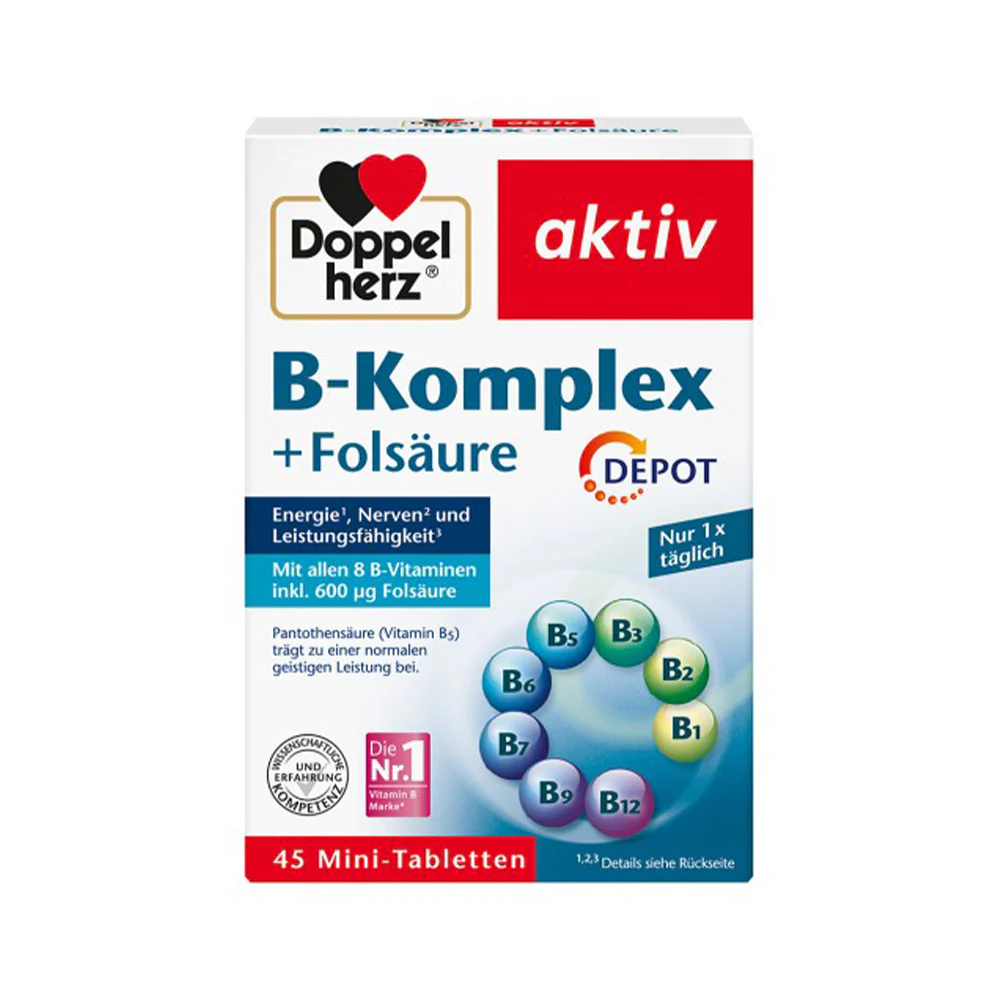 Doppelherz B-Komplex + Folsäure 45pcs
