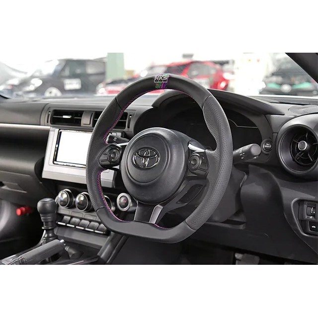 HKS 刺繡皮革方向盤 TOYOTA GR86 SUBARU BRZ