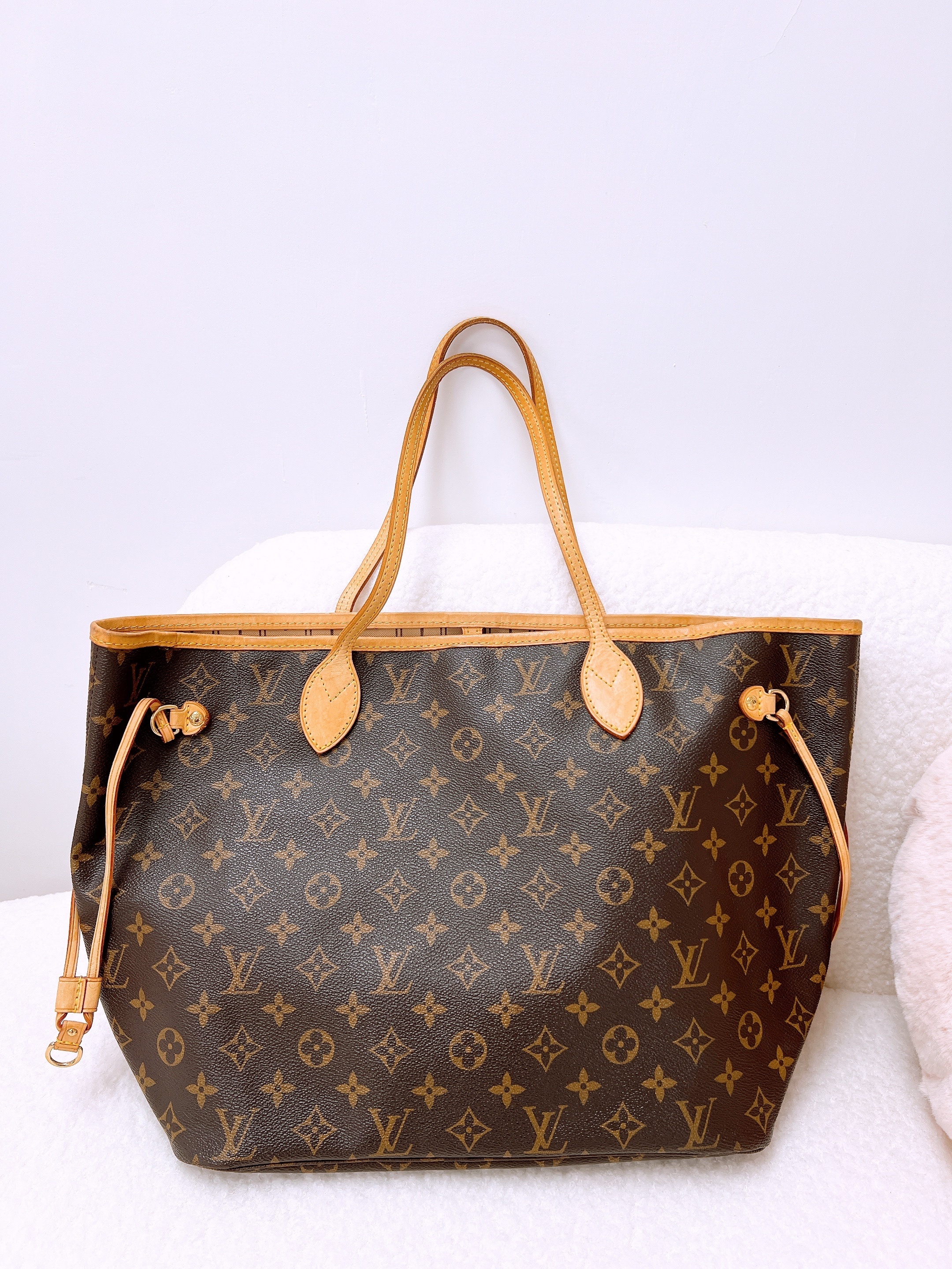 Lv neverfull tote MM (brown monogram)