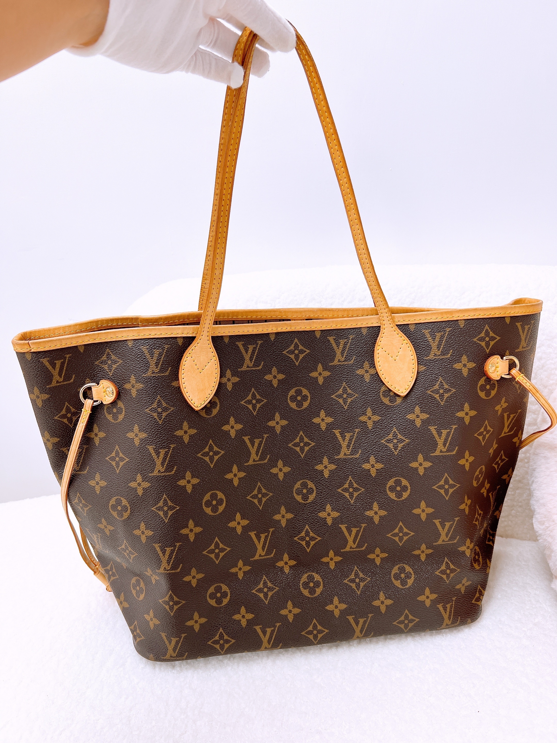 Lv neverfull tote MM (brown monogram)