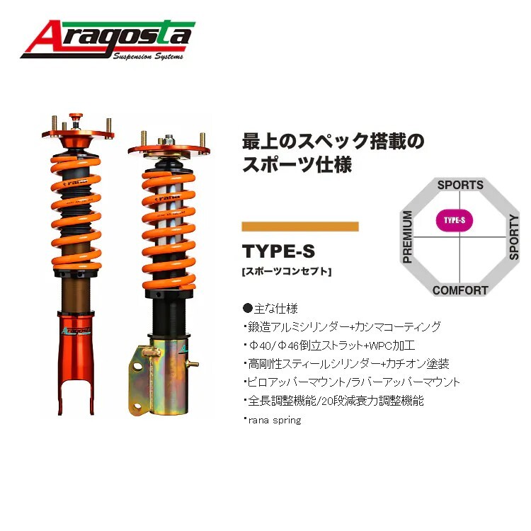 ARAGOSTA TYPE-S 避震器 MAZDA MX-5 ND