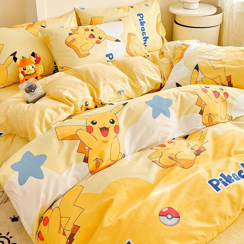 寵物小精靈 |數碼印花純棉被套-比卡超