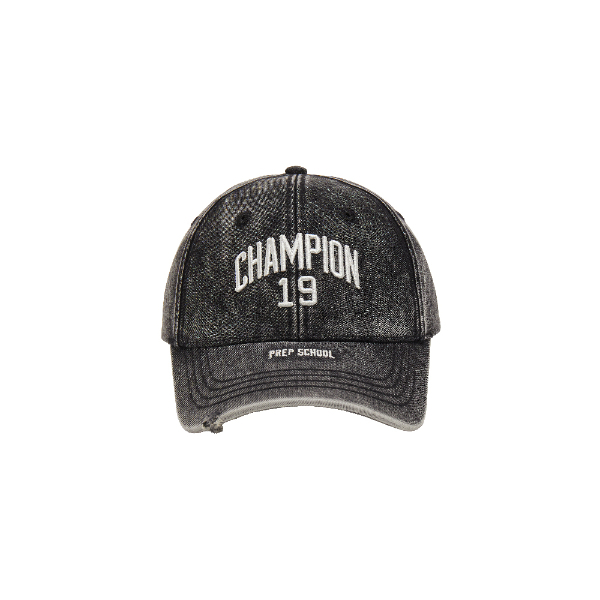 中性-RETRO CAMPUS 立體刺繡水洗棒球帽-黑色（U5CACCU04U1）