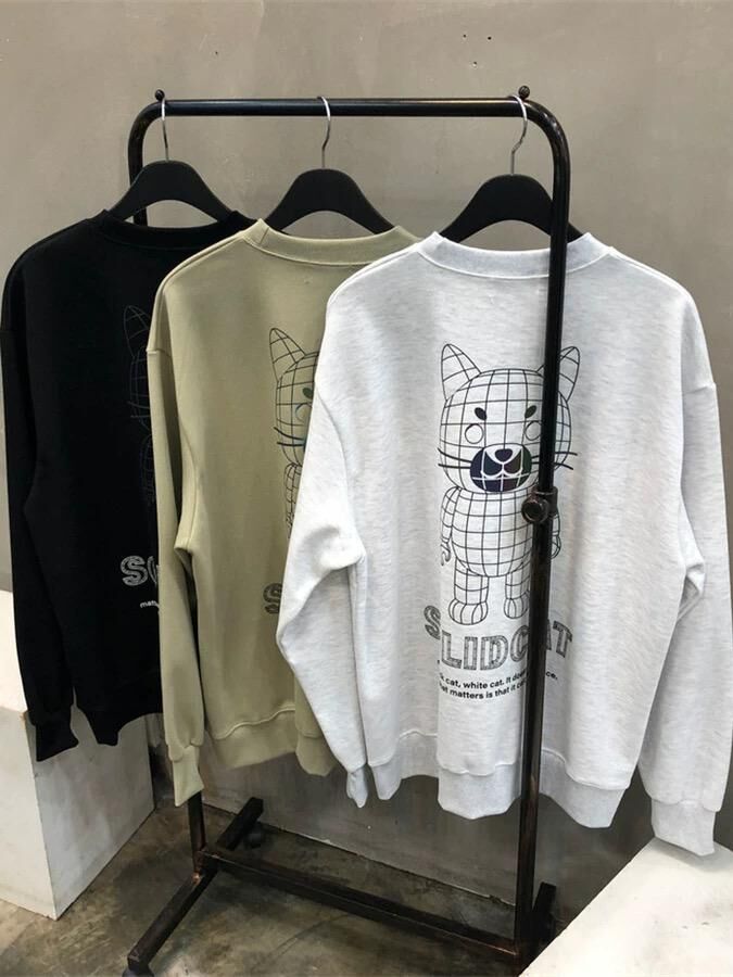 3M反光狗仔圖案英文字衛衣 BARON-201T