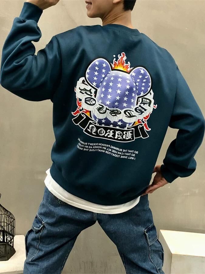 熊仔圖案英文字衛衣 BARON-193T