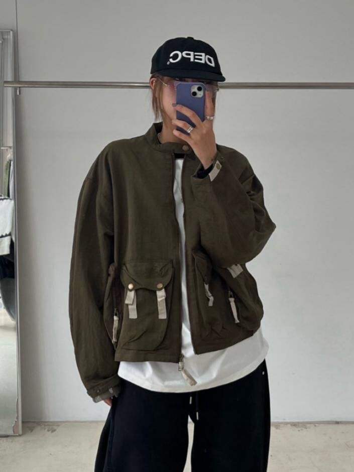 淨色拉鍊外套 12GAUGE-037JK