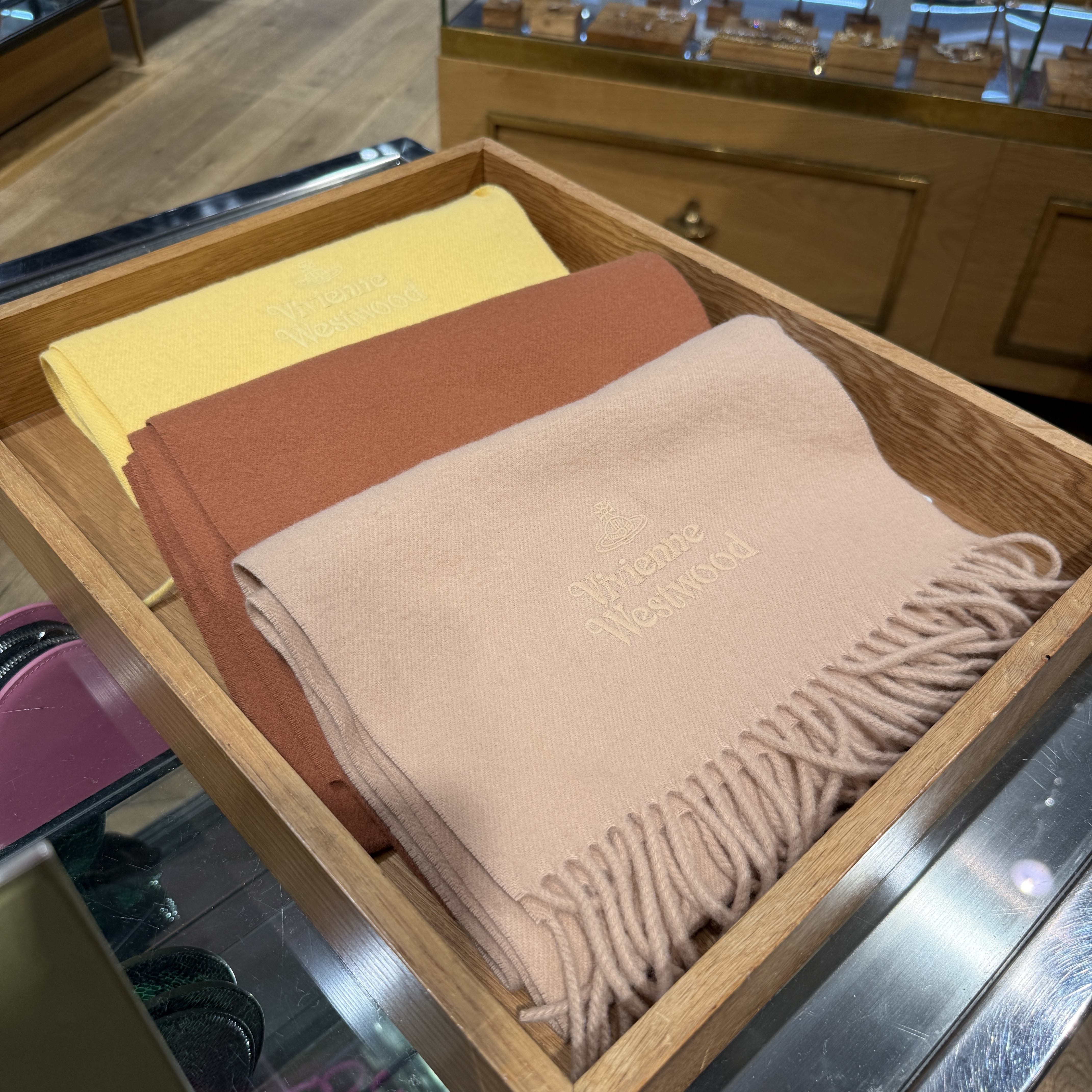 Vivienne Westwood wool scarf 30*180 multi colors