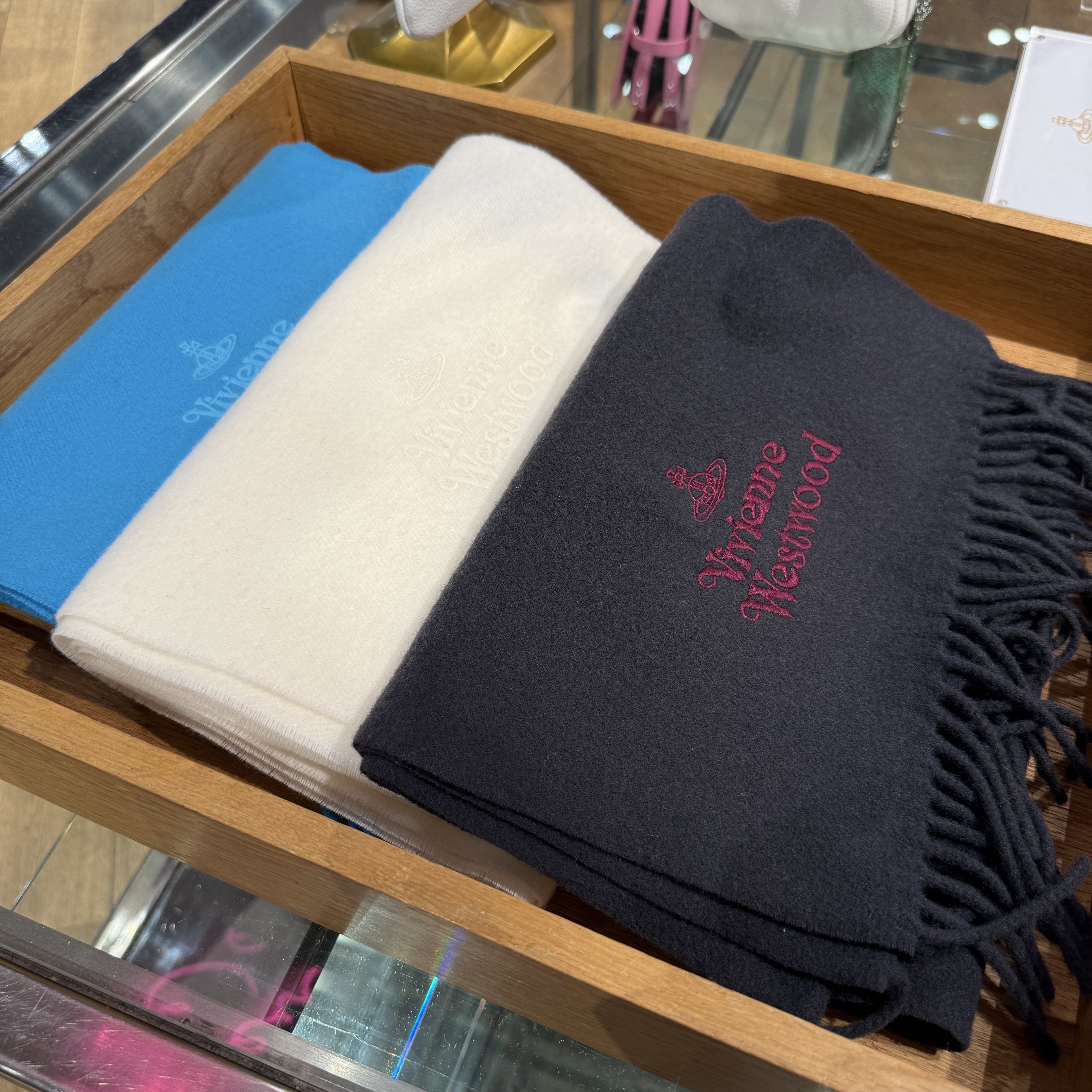 Vivienne Westwood wool scarf 30*180 multi colors