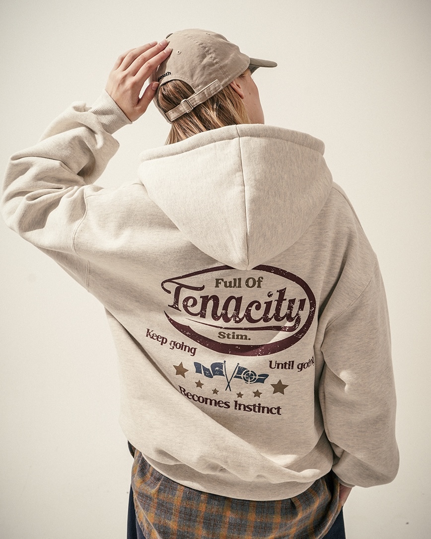 <預購> 限時優惠 韓國TWN Tenacity復古感高磅刷毛帽T