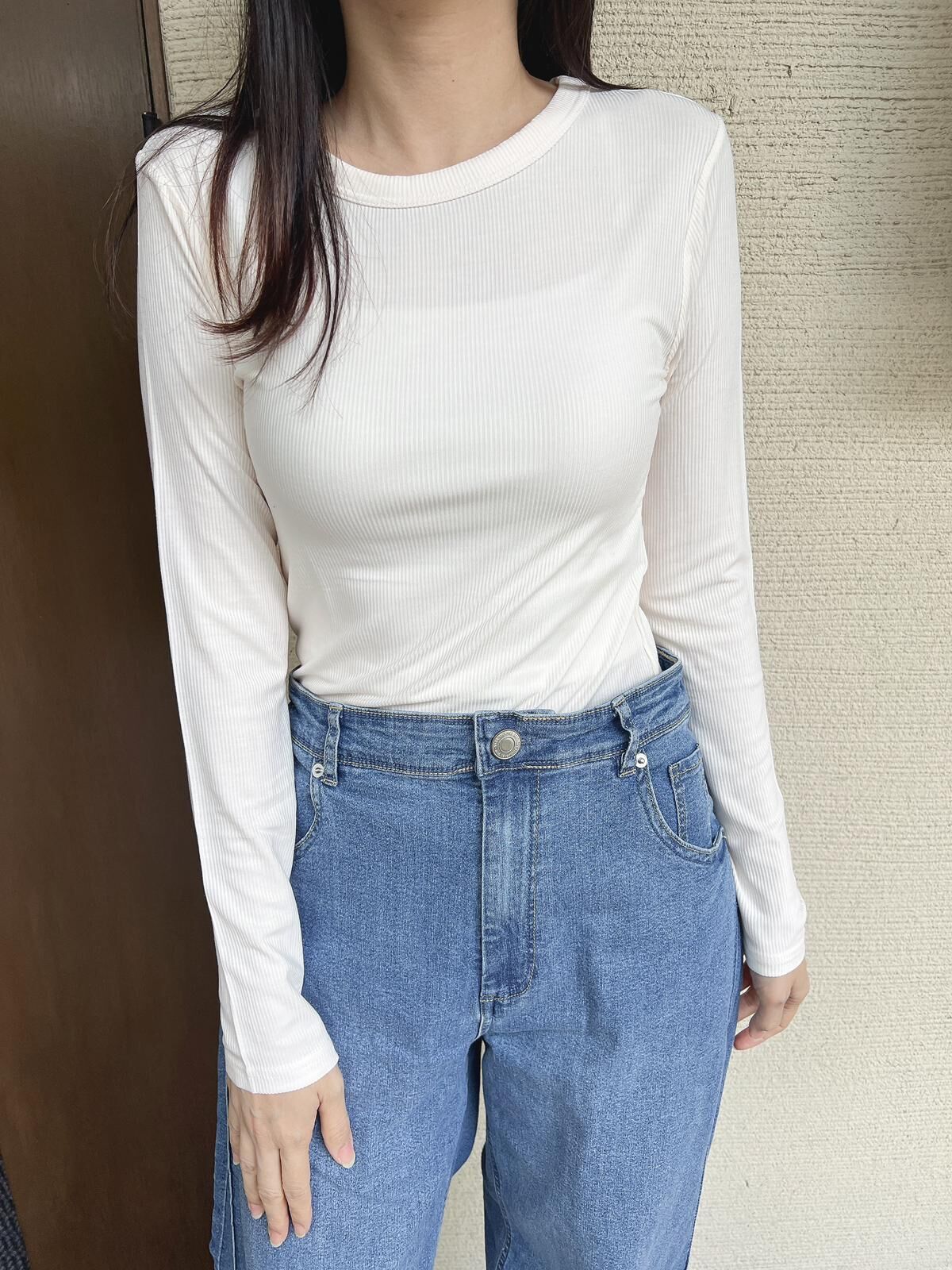 日本輕薄保暖底衫 圓領