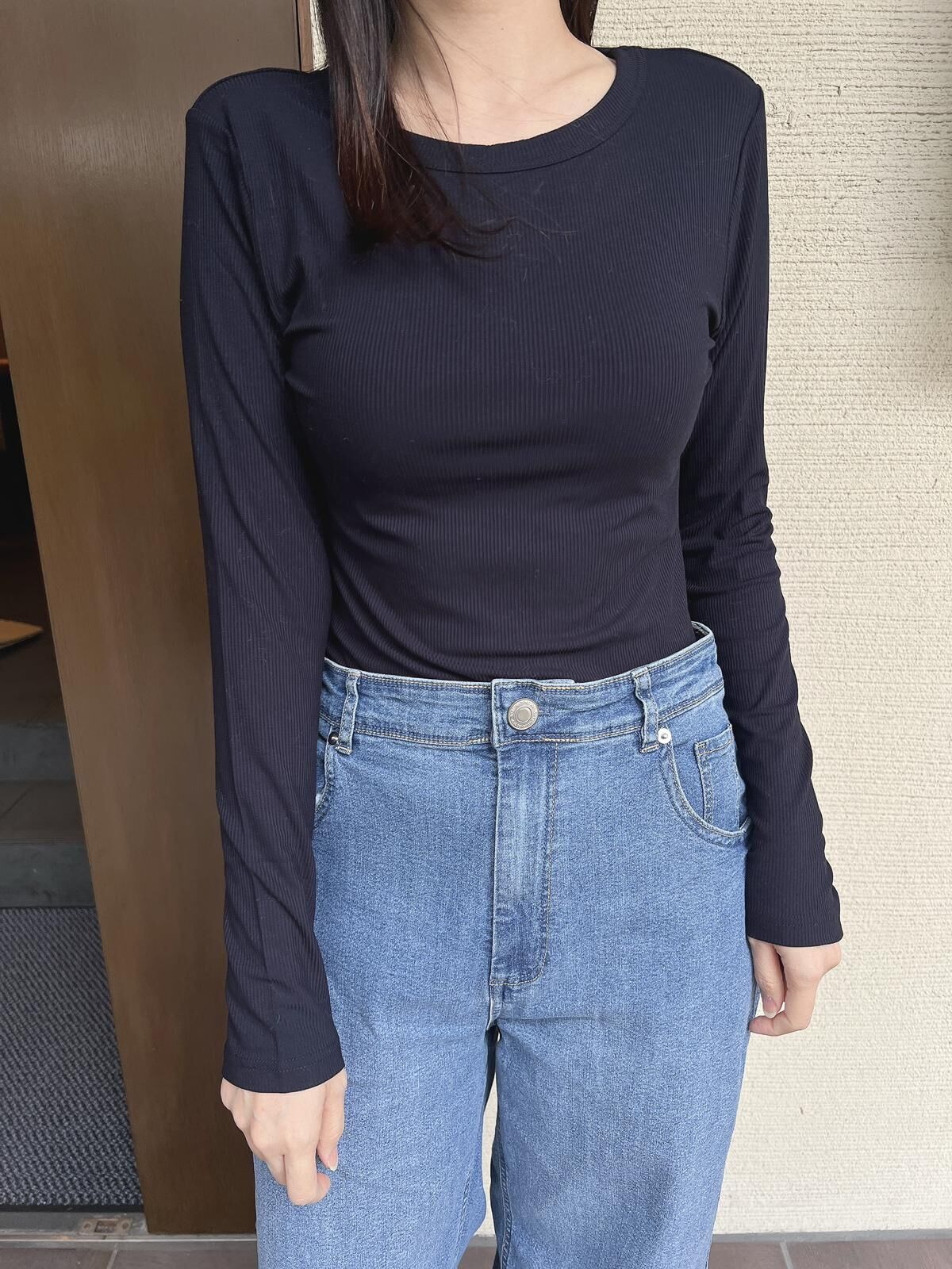 日本輕薄保暖底衫 圓領