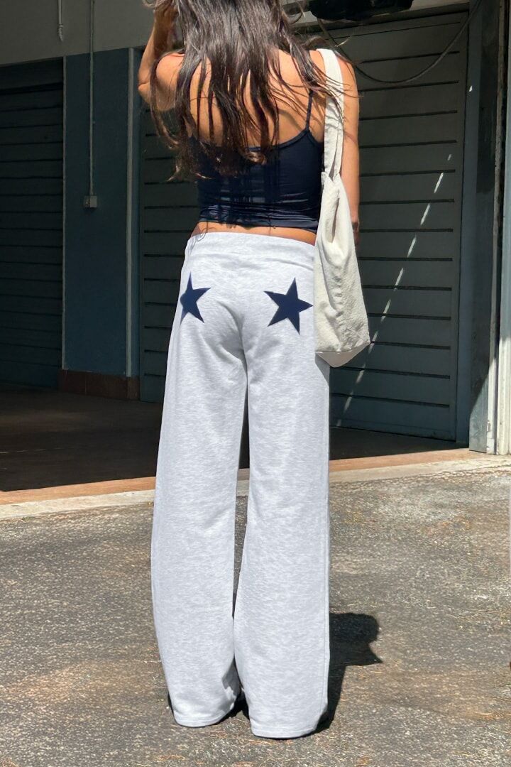 (預購）SUBDUED 後星星寬褲WIDE-LEG JOGGERS WITH STARS