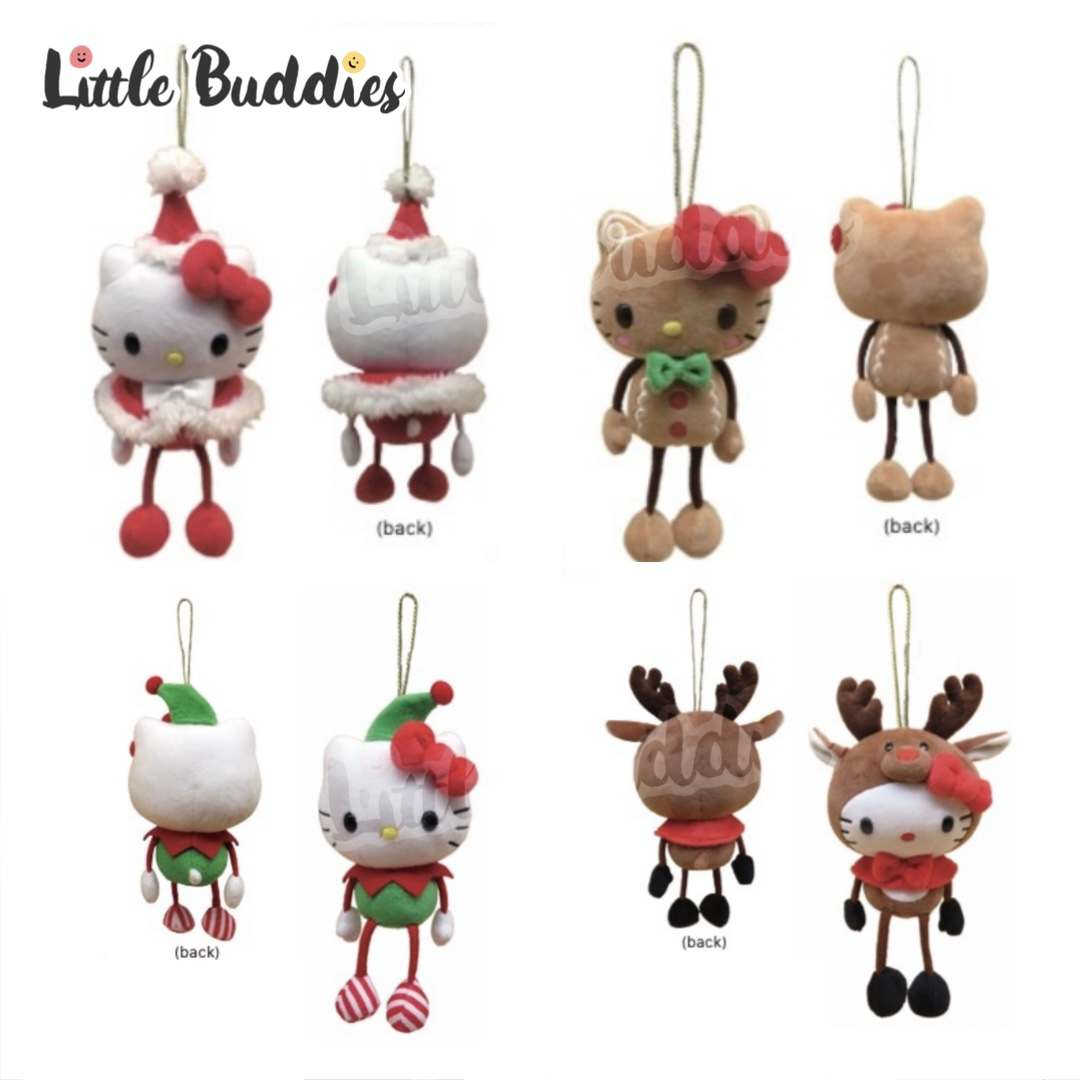 美版 Sanrio Hello Kitty 聖誕造型 吊腳公仔掛飾