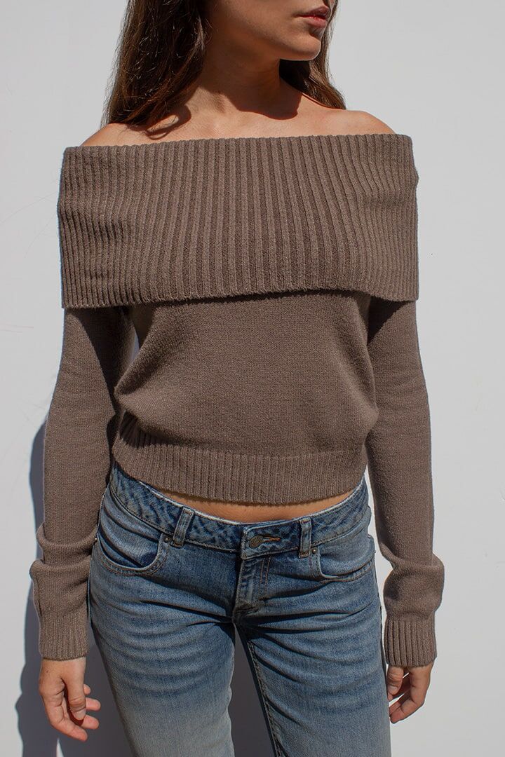 (預購) SUBDUED 平口毛衣OFF SHOULDER SWEATER