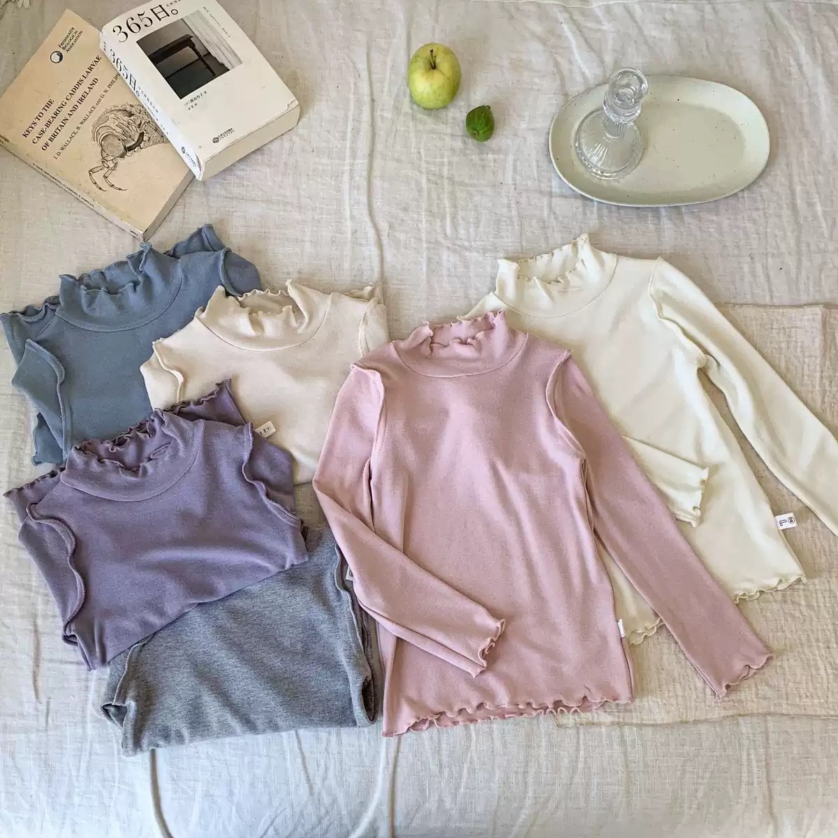 五色雲朵木耳上衣