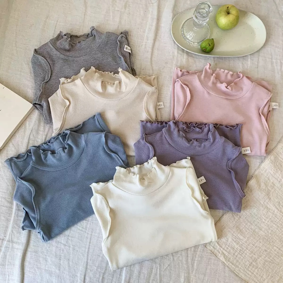 五色雲朵木耳上衣