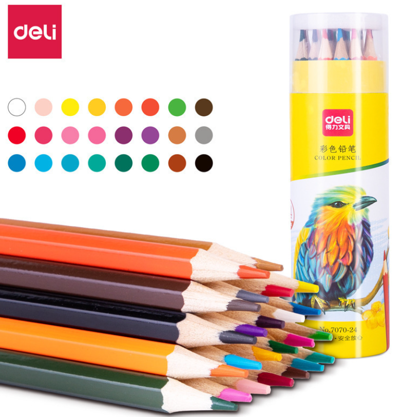 得力彩色铅笔