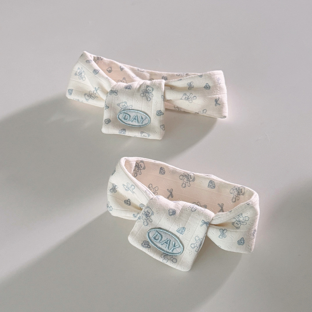 【預購】cuddly day｜藍色小熊圍巾