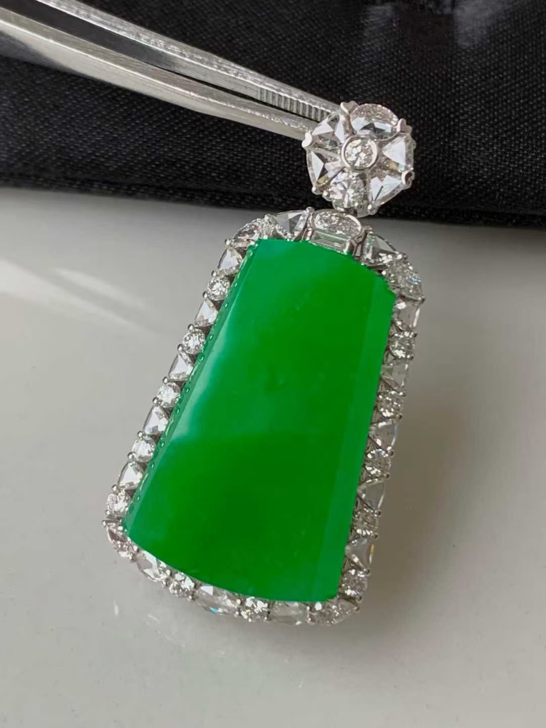 1014310 翡翠無事牌吊墜