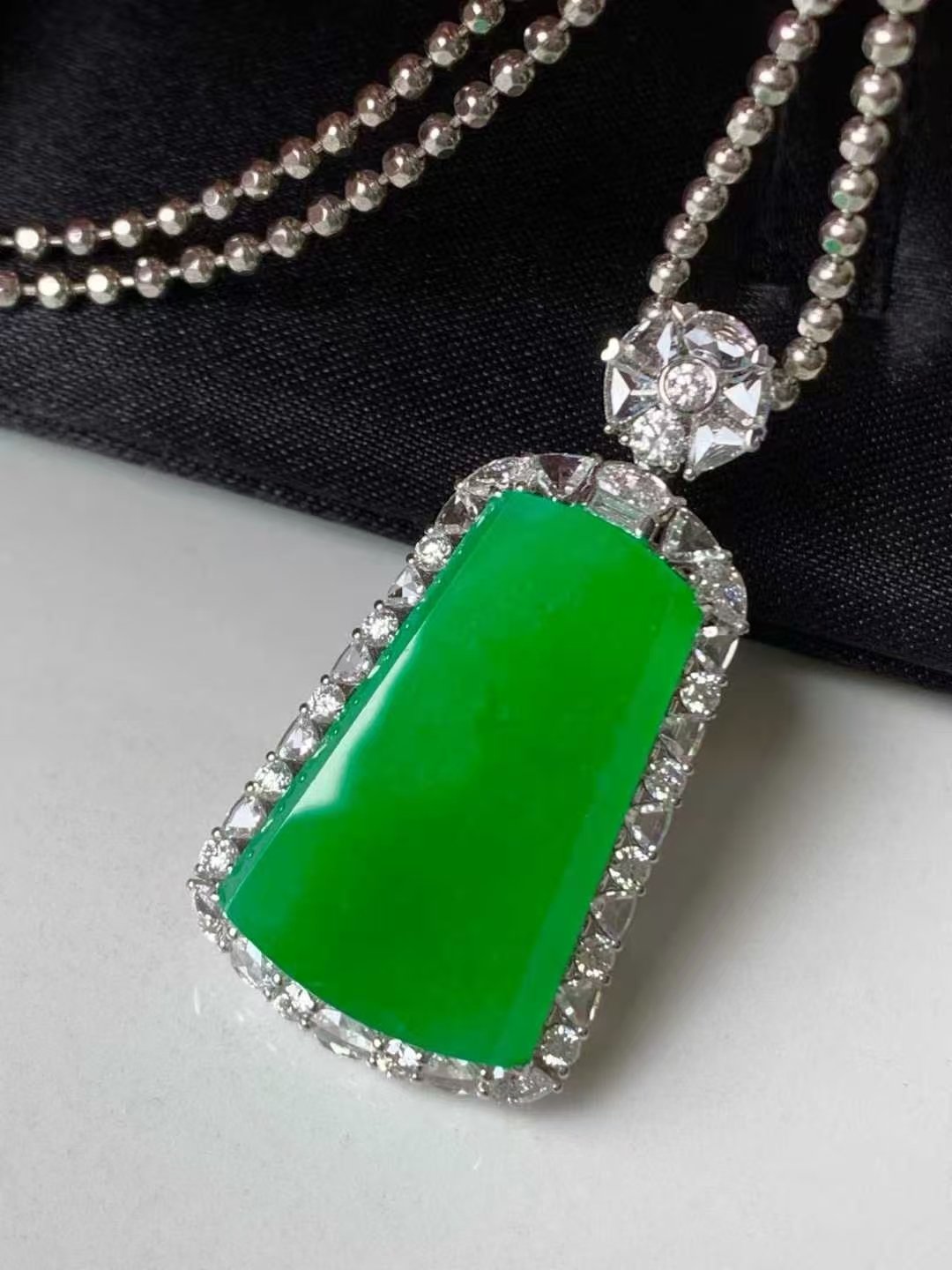 翡翠無事牌吊墜,天然翡翠A玉, 緬甸玉, Jade, Jadeite