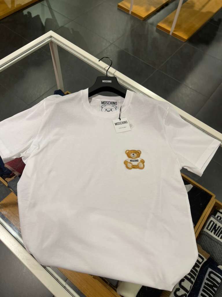 【直播】Moschino LL1025106 男裝Teddy Bear短袖上衣(白色)(ZRT0723 2041)