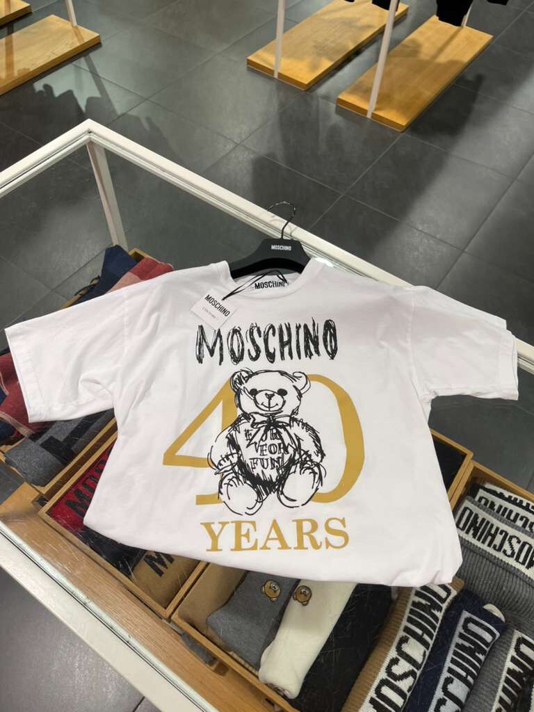 【現貨】Moschino LL1025107 女裝熊仔圖案短袖上衣(白色)(DV0705 0441)