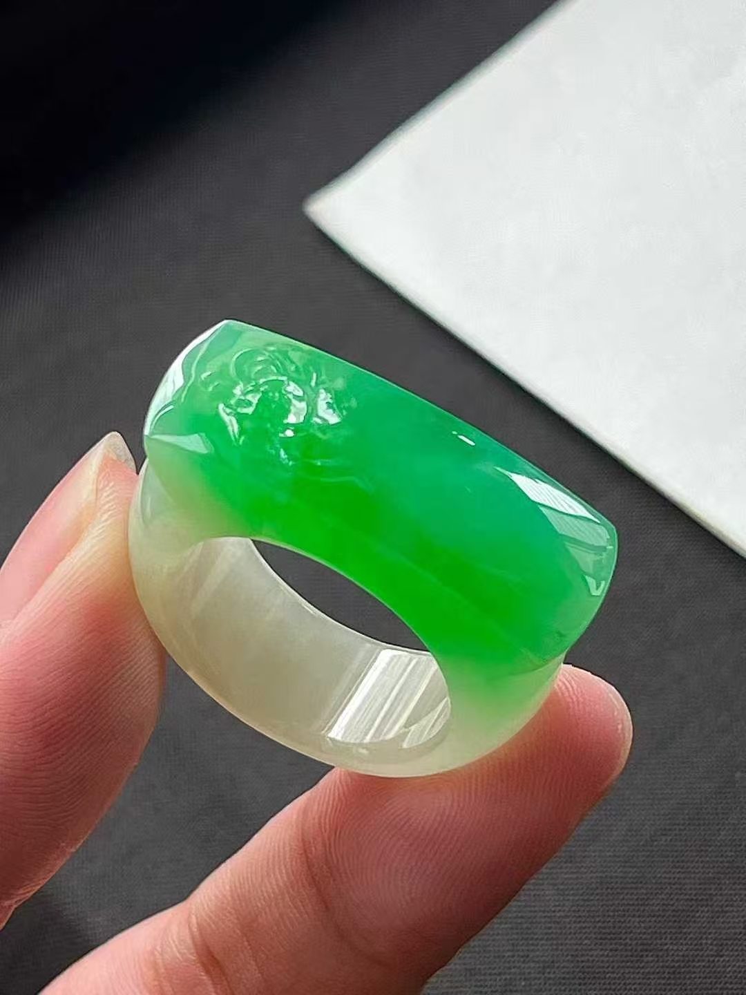 翡翠指環 (圈口 21mm),天然翡翠A玉, 緬甸玉, Jade, Jadeite