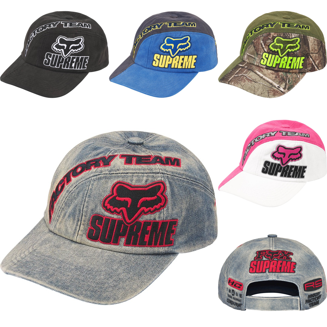 現貨┃Supreme 25FW FOX Racing 6-Panel 水洗 老帽 FOX 貼布