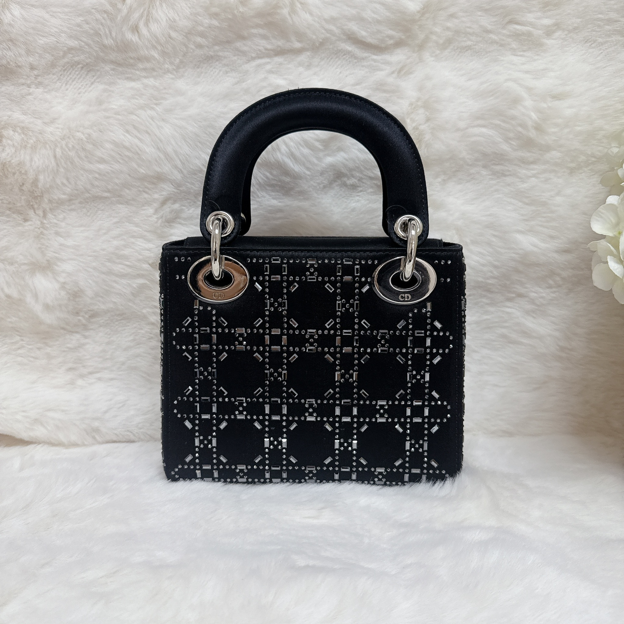 Dior Lady Dior Mini Bag - Black / Shw