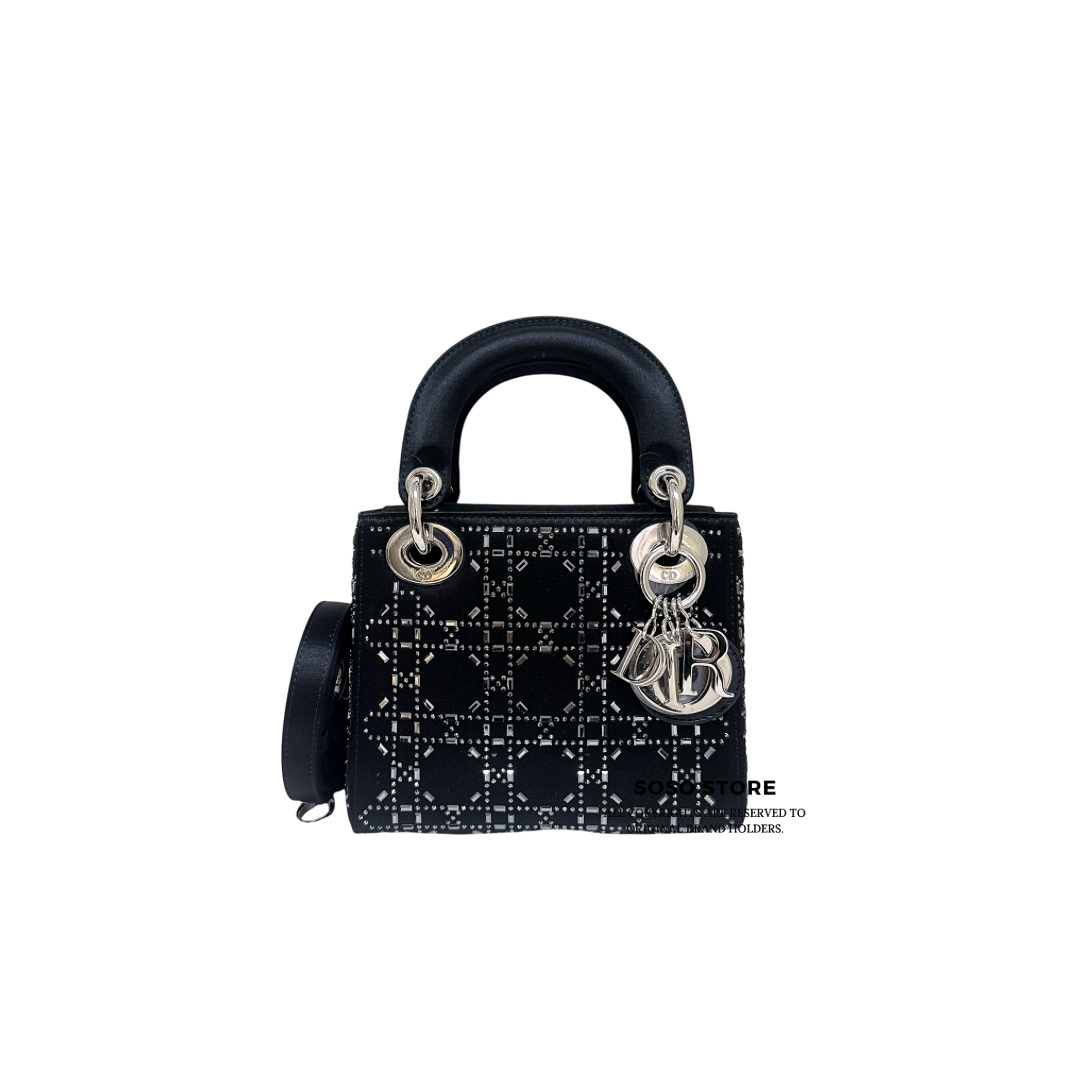 Dior Lady Dior Mini Bag - Black / Shw