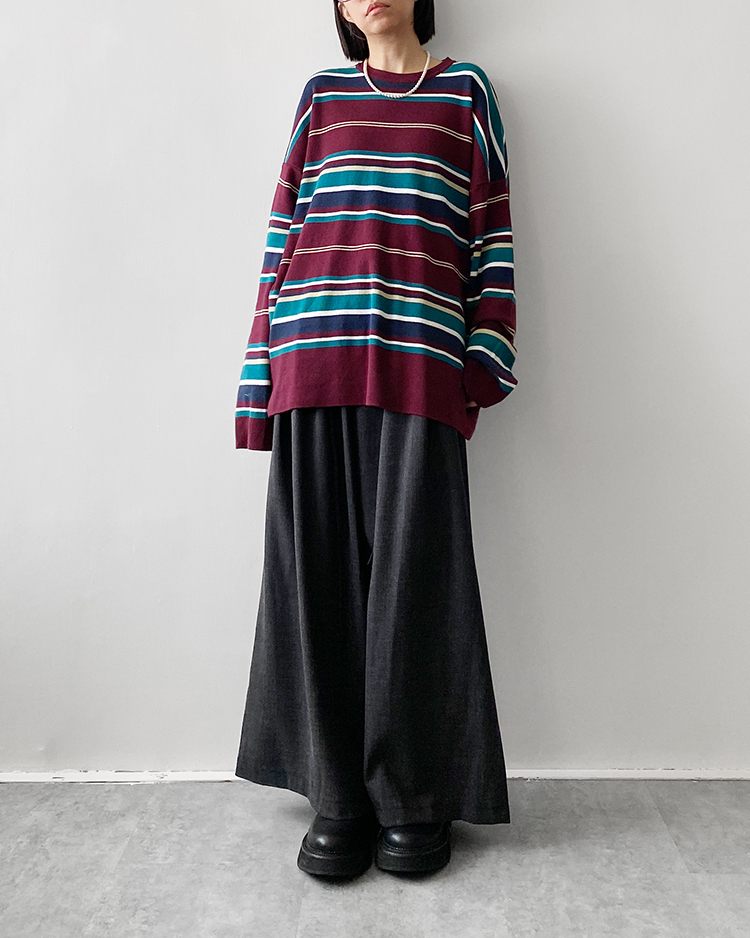 MFP-2820 繫帶打褶西裝褲