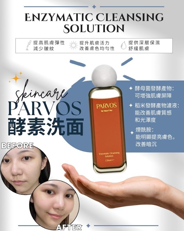 (4933) 韓國 -PARVOS BY NEU-F PRO Enzymatic Cleansing  Solution 酵素洗面素【買1送1】