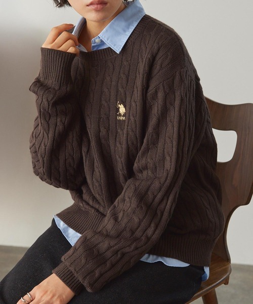<快速出貨> U.S. POLO ASSN. 麻花針織毛衣 六色
