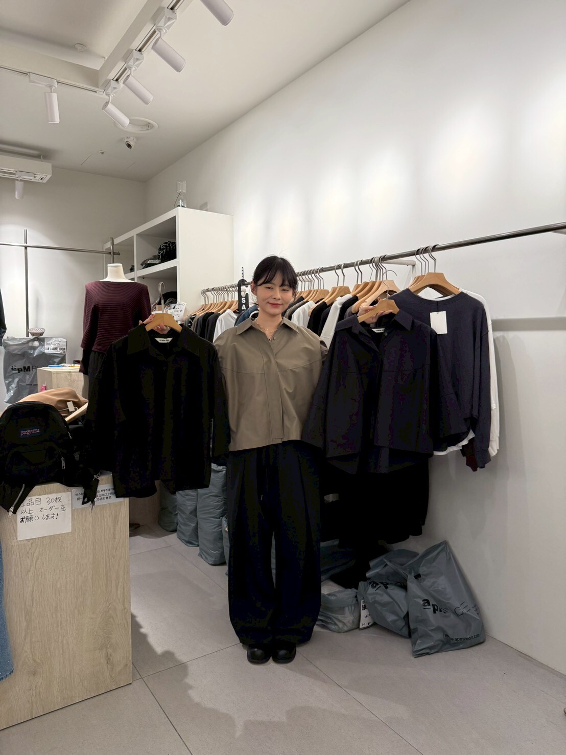 LA5118 隱形排扣車線透氣外套