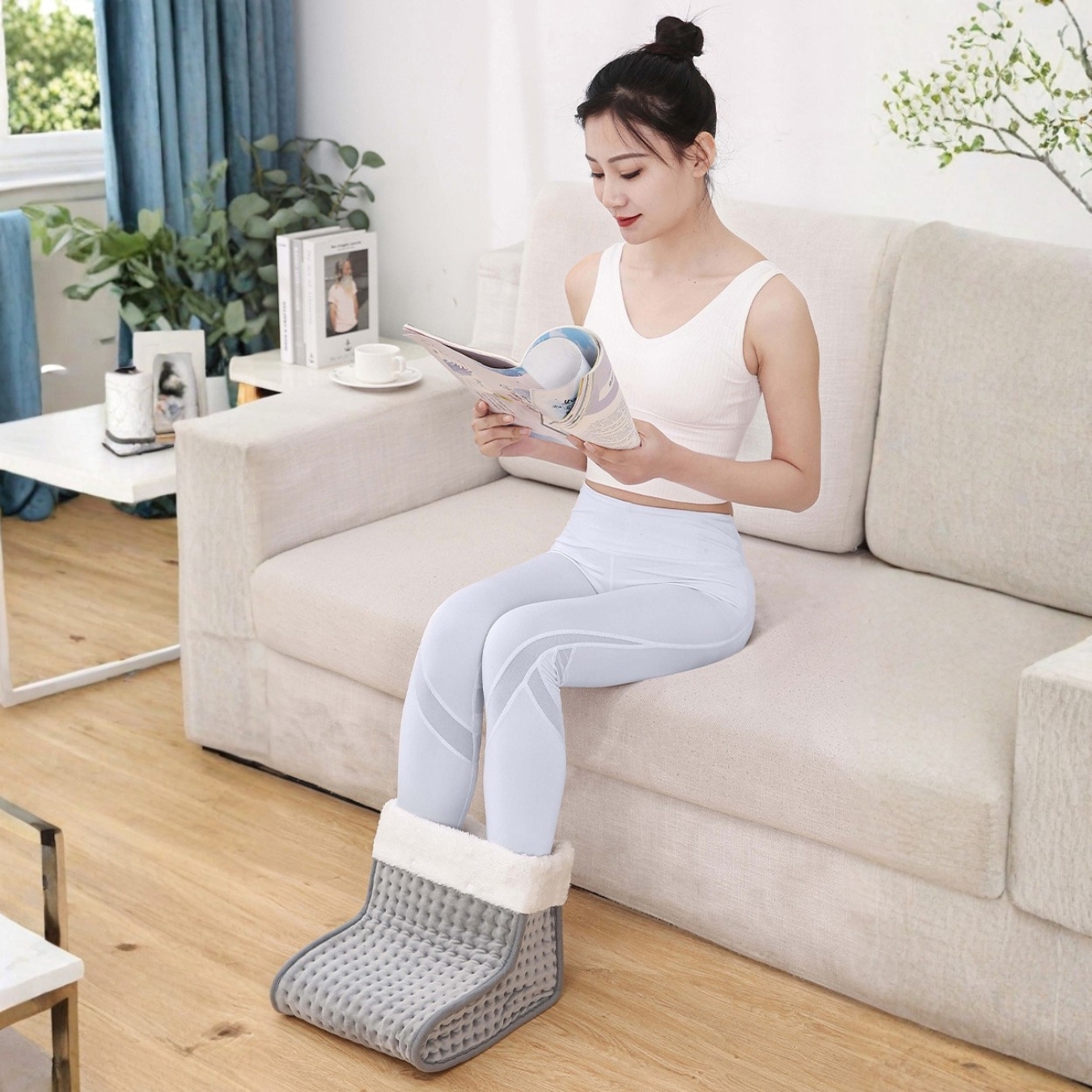 日本TSK 電熱暖腳靴 暖腳神器 暖腳寶 P3739