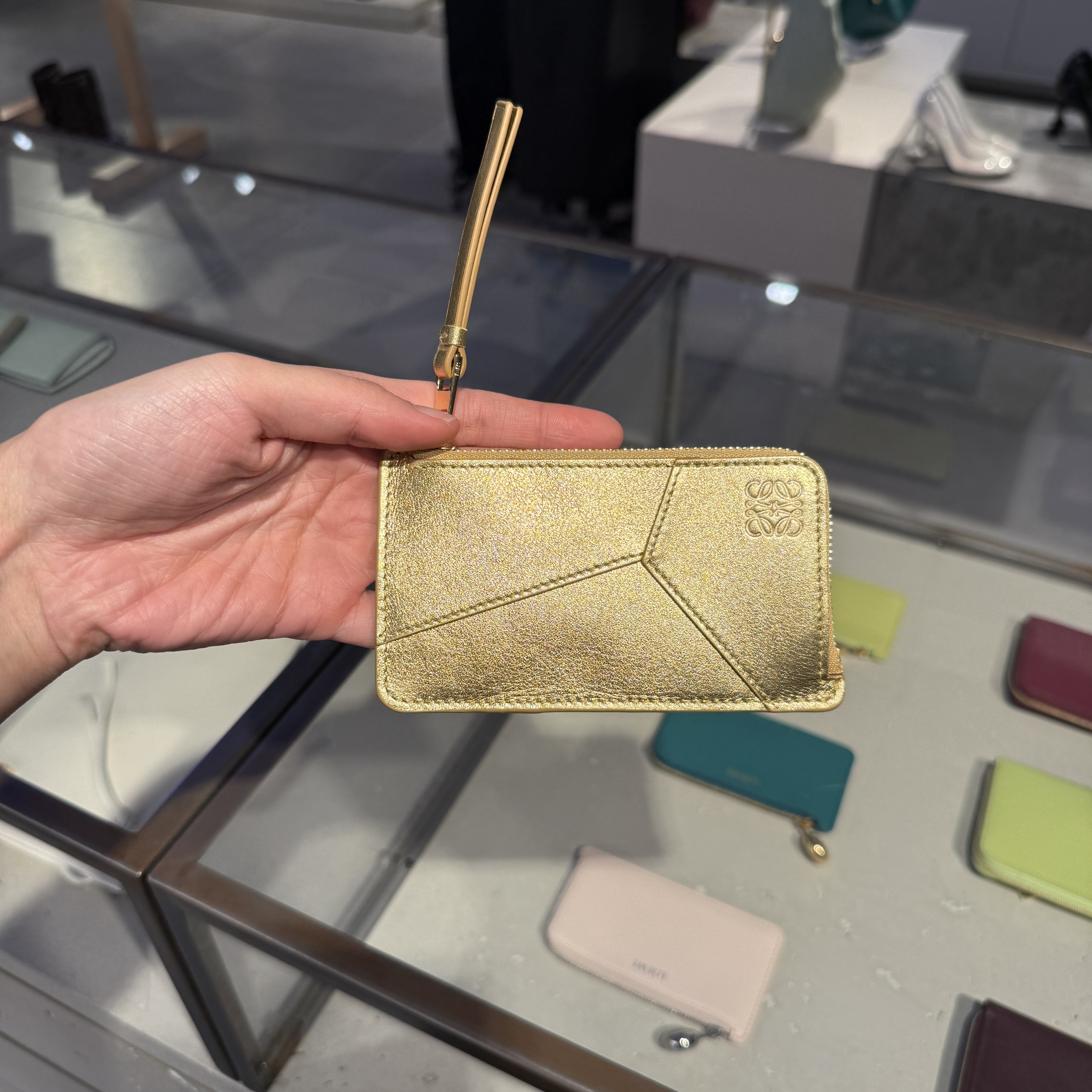 Loewe Puzzle Coin Cardholder Gold
